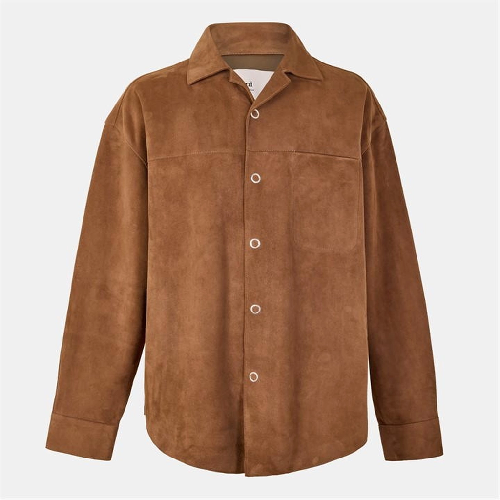 AMI Paris Ami Seude Shirt Sn54 - Brown